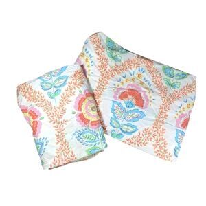 Pottery Barn Kids Floral Paisley Fitted Sheets Set of 2 - 27x52